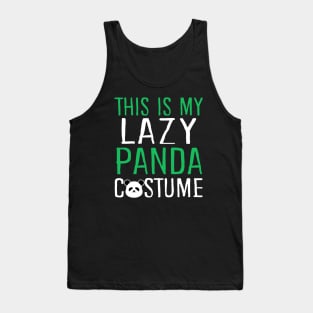 This Is My Lazy Panda Costume Tank Top